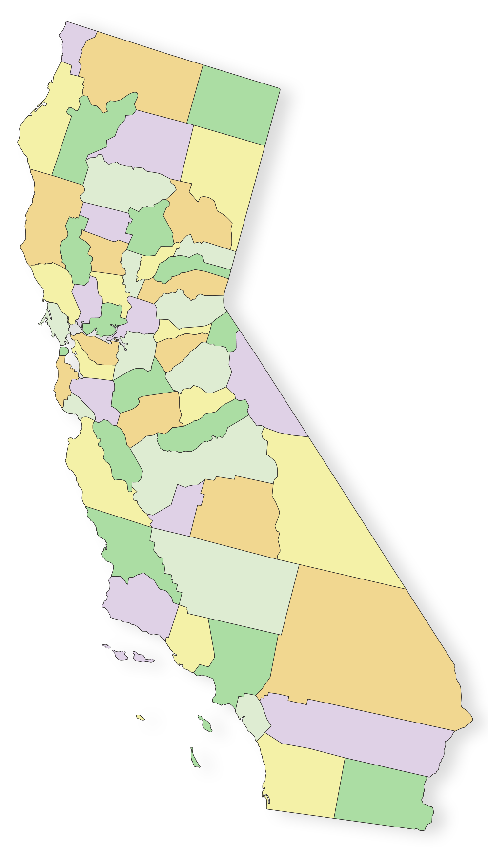 California Service Area Map